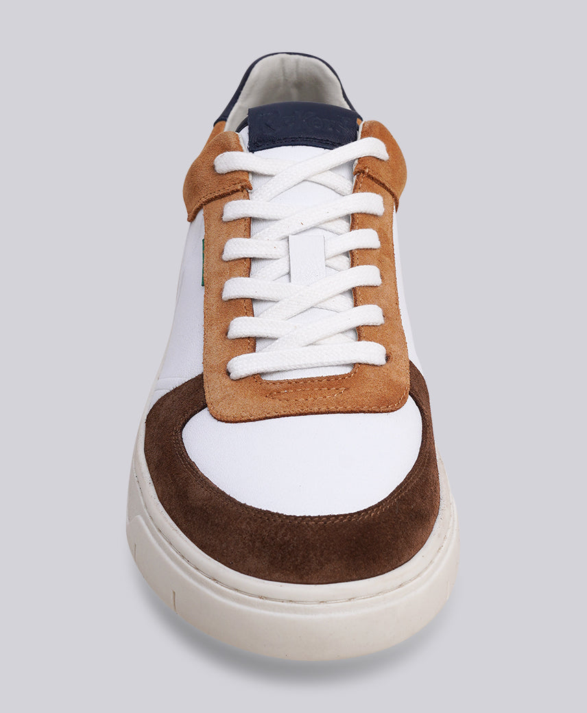 KICK ALLOW WHITE-BROWN-NAVY MEN SNEAKERS