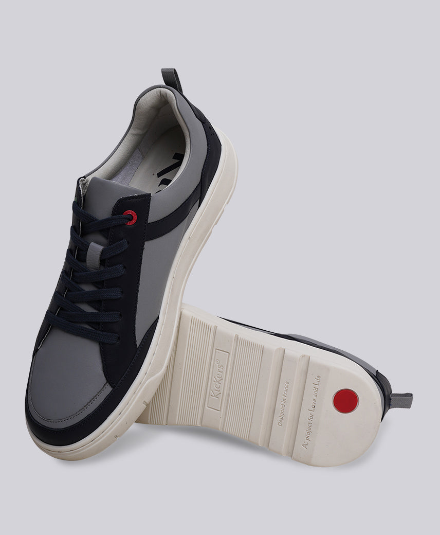 KICK ALLCORE GREY-NAVY MEN SNEAKERS