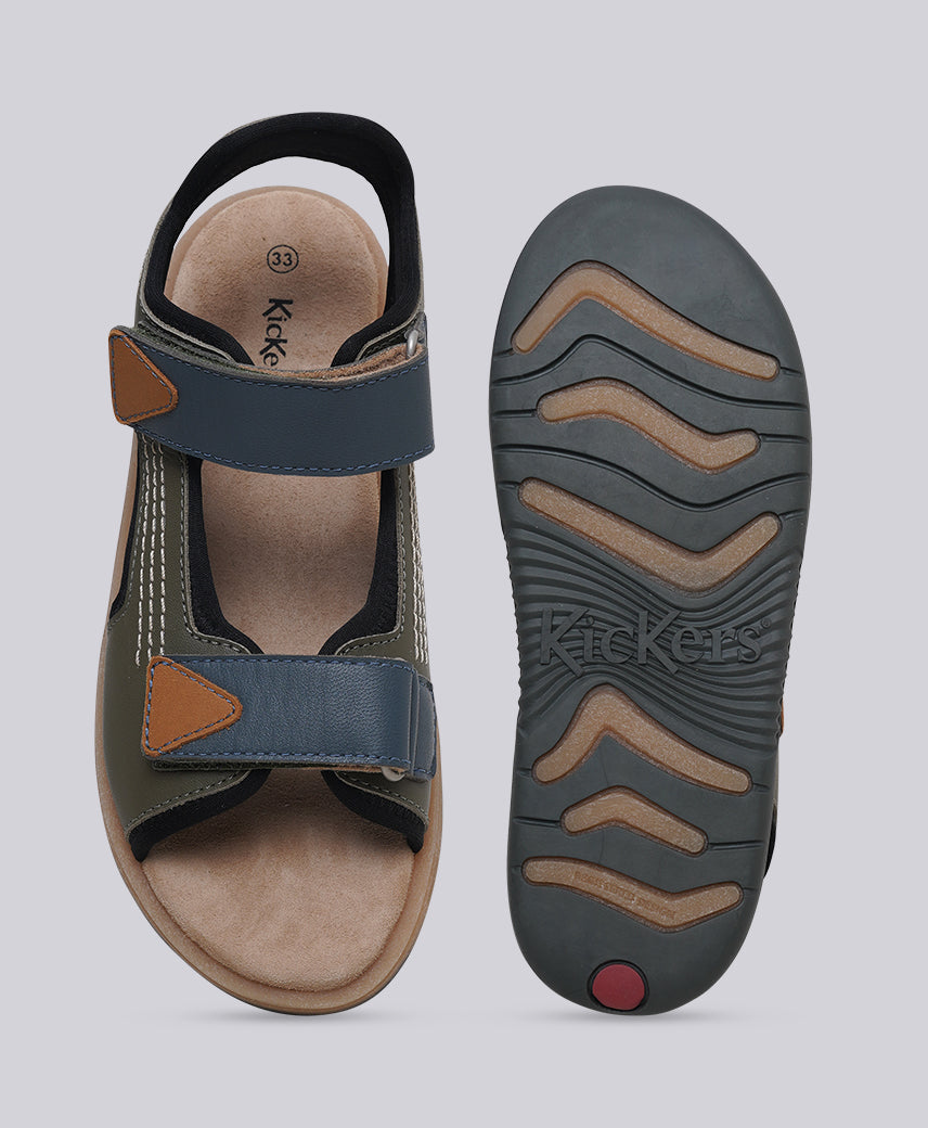 KICK Play KHAKHI-BLUE Kids Boy Sandal