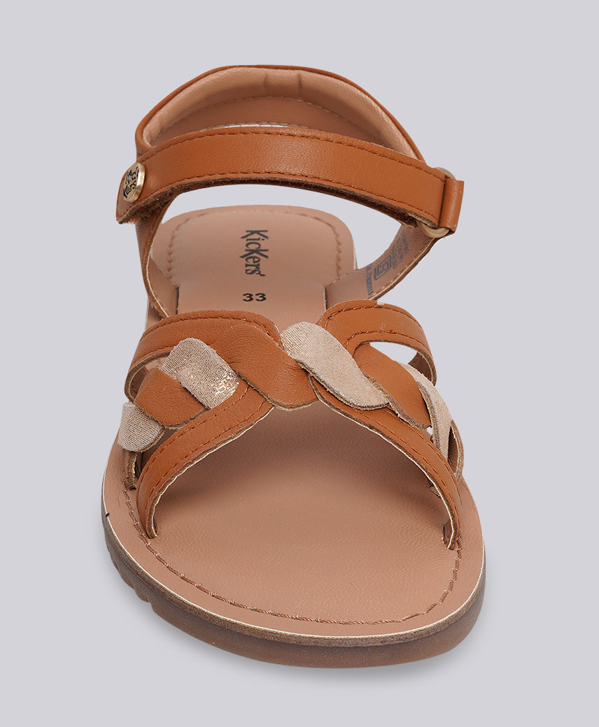 KICK BETTY CAMEL GOLD Kids Girl Sandal