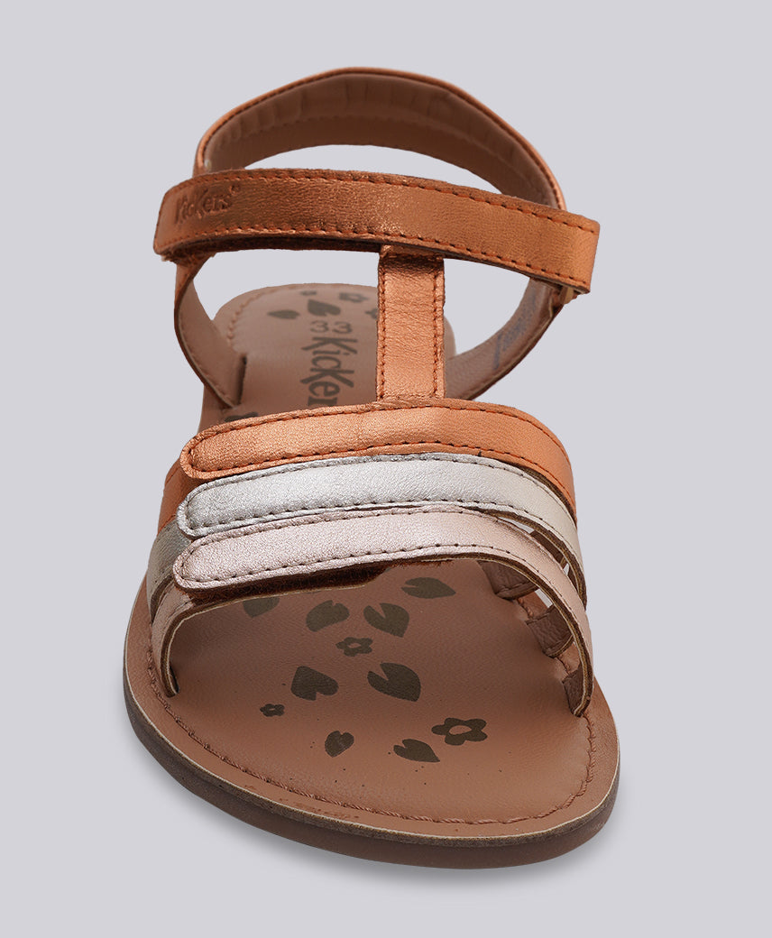 KICK DIAMANTO ORANGE COPPER Kids Girl Sandal
