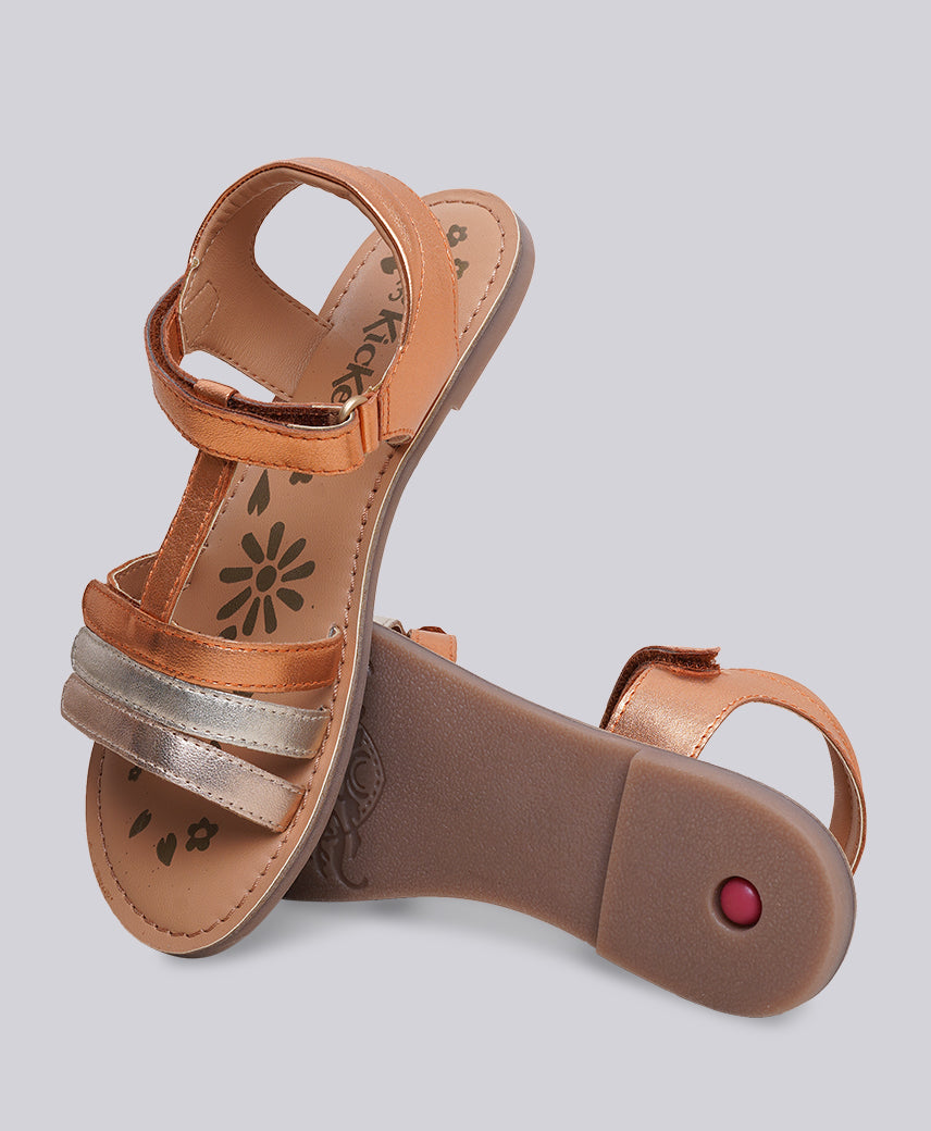 KICK DIAMANTO ORANGE COPPER Kids Girl Sandal