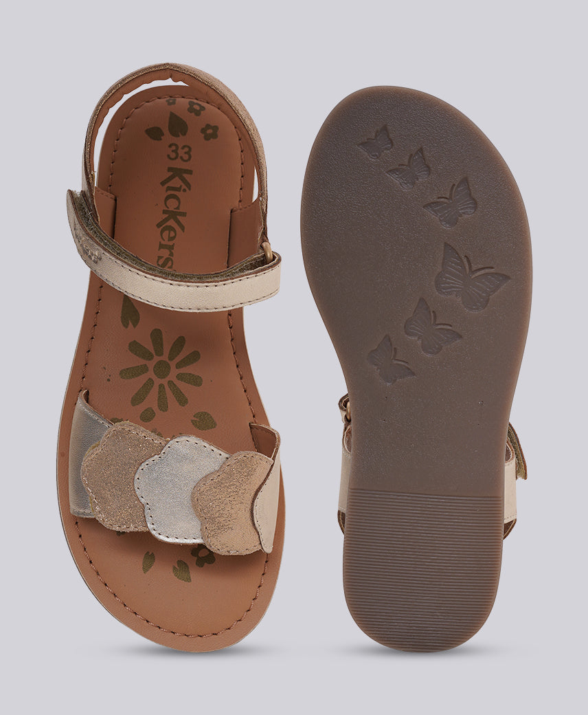 KICK DYASTAR LIGHT GOLD Kids Girl Sandal