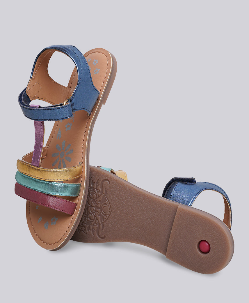 KICK DIAMANTO BLUE METALIC MULTI Kids Girl Sandal