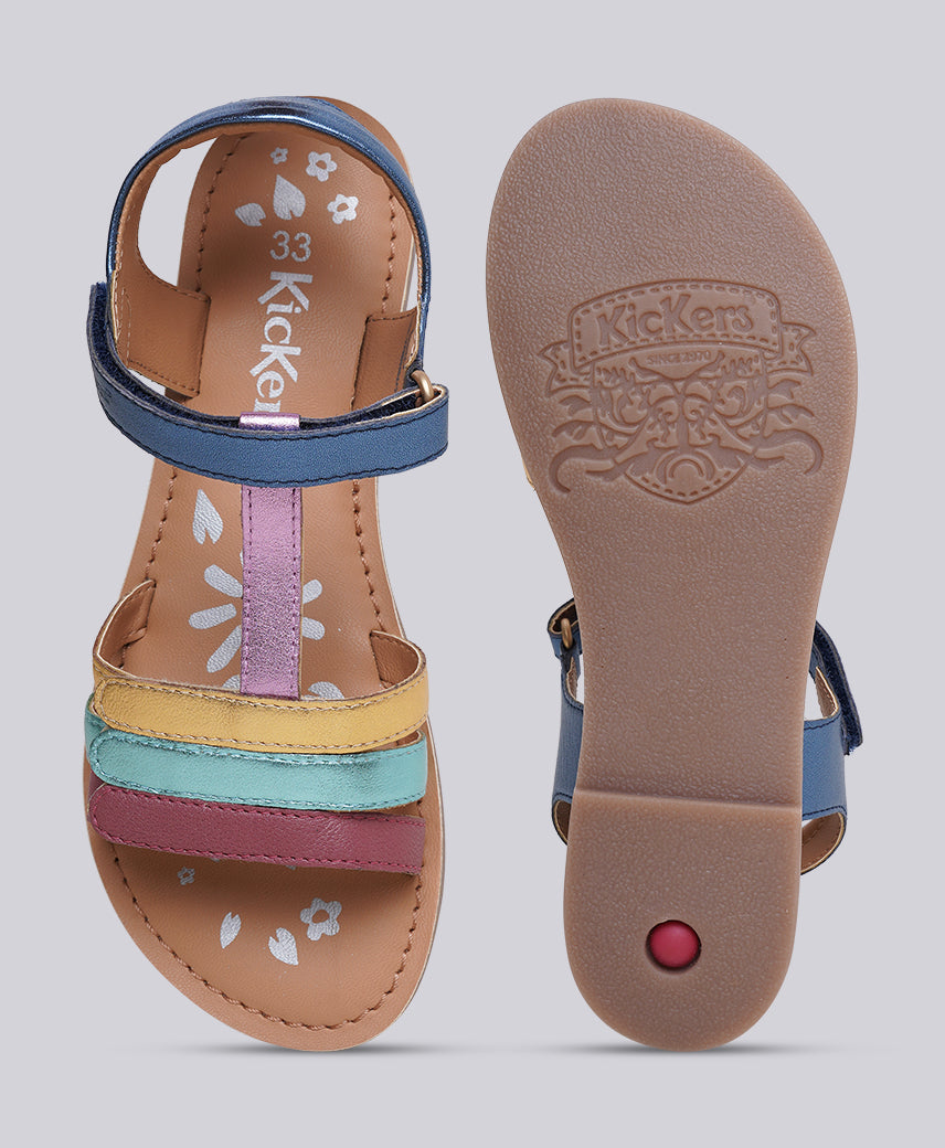 KICK DIAMANTO BLUE METALIC MULTI Kids Girl Sandal