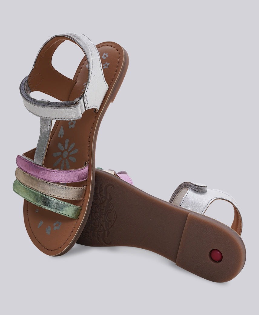 KICK DIAMANTO SILVER MULTI Kids Girl Sandal