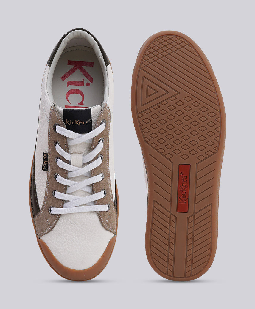 Kickers KICK TRAINER White Beige Men Sneakers