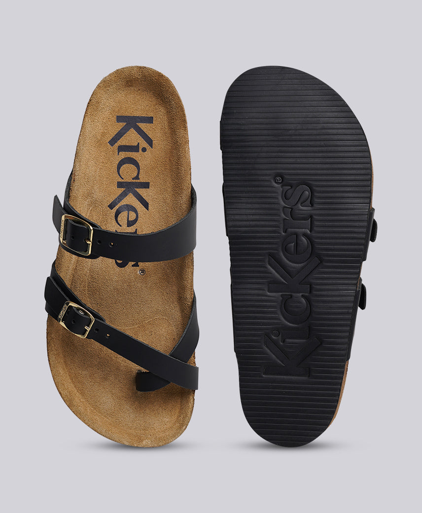 KICK- DIYA BLACK Women Sandal
