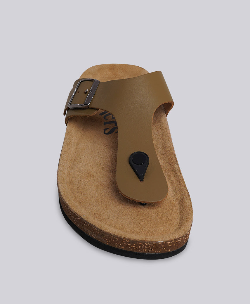 KICK FUNI Khaki Men Sandal