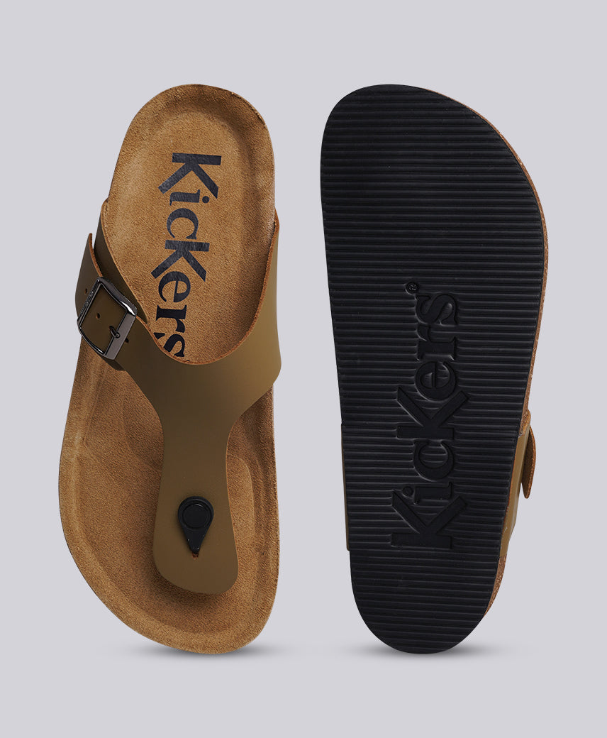 KICK FUNI Khaki Men Sandal