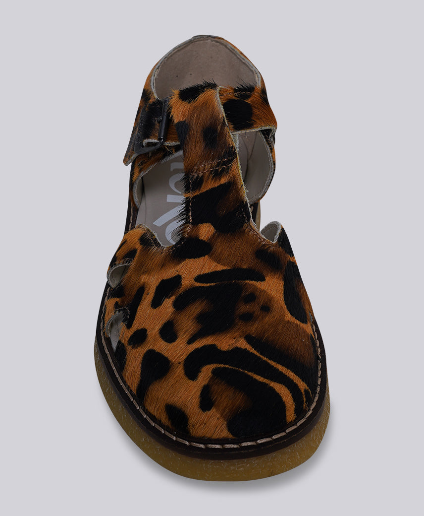 KICK LERYNE BROWN LEOP Women Sandal