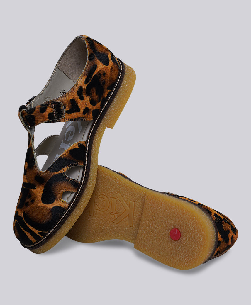 KICK LERYNE BROWN LEOP Women Sandal