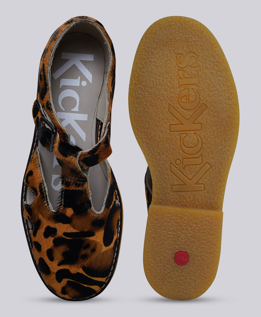 KICK LERYNE BROWN LEOP Women Sandal